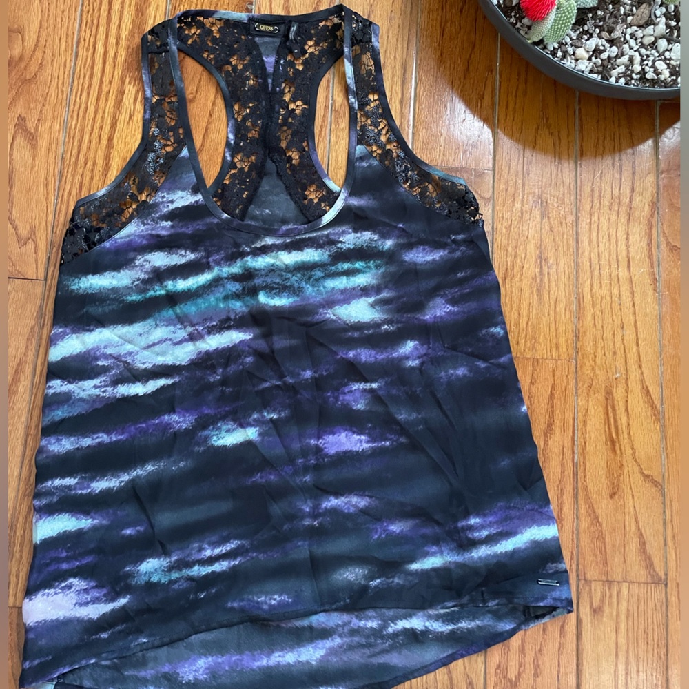 Guess Sleeveless Lace Blouse